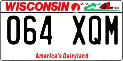 WI license plate 064XQM