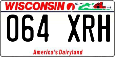 WI license plate 064XRH