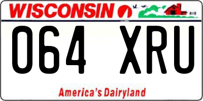 WI license plate 064XRU