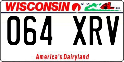 WI license plate 064XRV