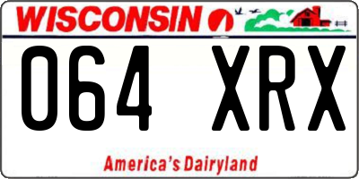 WI license plate 064XRX
