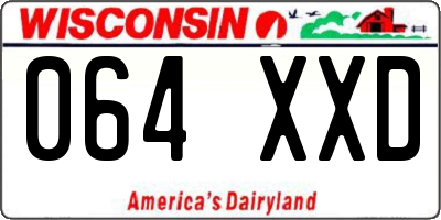 WI license plate 064XXD