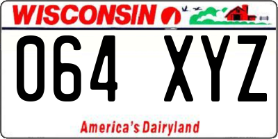 WI license plate 064XYZ