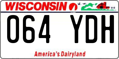 WI license plate 064YDH