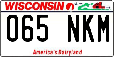 WI license plate 065NKM
