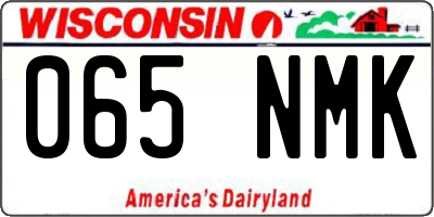 WI license plate 065NMK