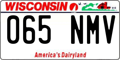 WI license plate 065NMV