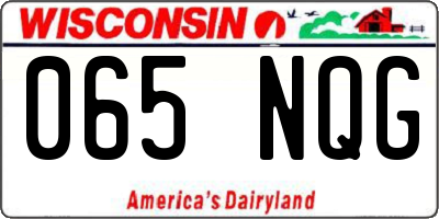 WI license plate 065NQG