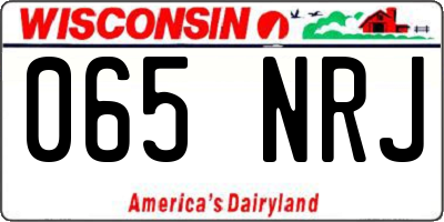 WI license plate 065NRJ