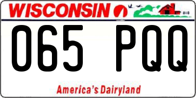 WI license plate 065PQQ