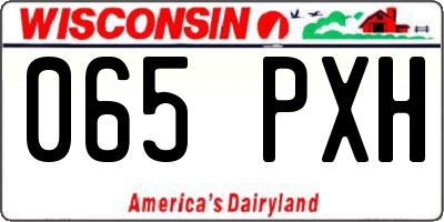 WI license plate 065PXH