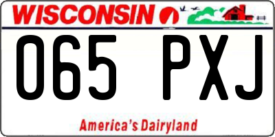 WI license plate 065PXJ