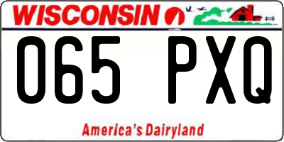 WI license plate 065PXQ