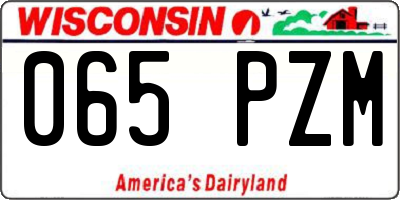 WI license plate 065PZM