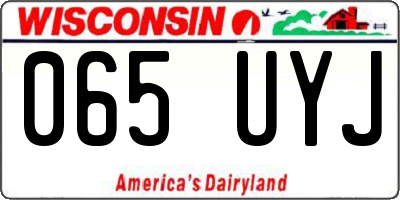 WI license plate 065UYJ