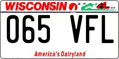 WI license plate 065VFL