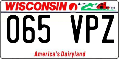 WI license plate 065VPZ