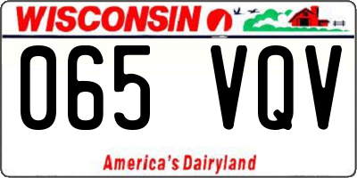 WI license plate 065VQV