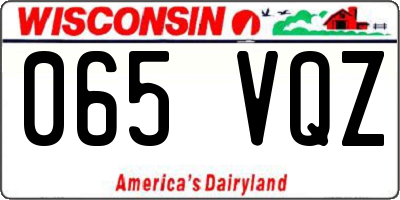 WI license plate 065VQZ