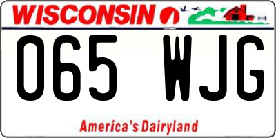 WI license plate 065WJG