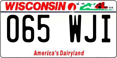 WI license plate 065WJI