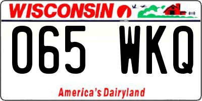 WI license plate 065WKQ