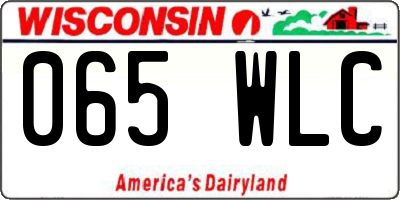 WI license plate 065WLC