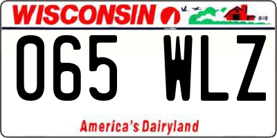 WI license plate 065WLZ