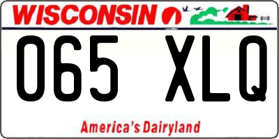 WI license plate 065XLQ