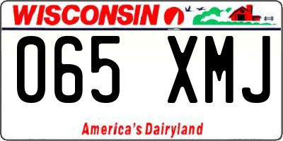 WI license plate 065XMJ