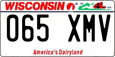 WI license plate 065XMV