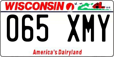 WI license plate 065XMY