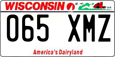 WI license plate 065XMZ