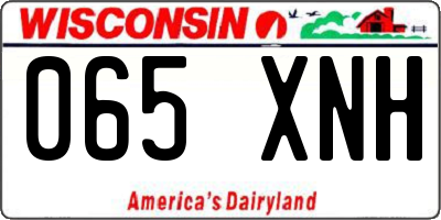 WI license plate 065XNH