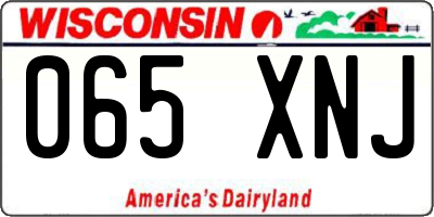 WI license plate 065XNJ