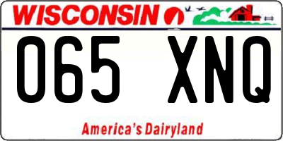 WI license plate 065XNQ