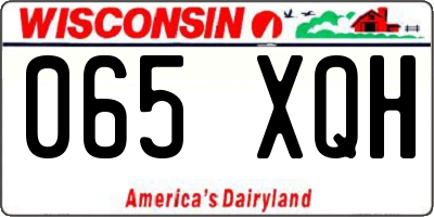 WI license plate 065XQH