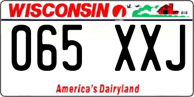 WI license plate 065XXJ