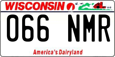 WI license plate 066NMR