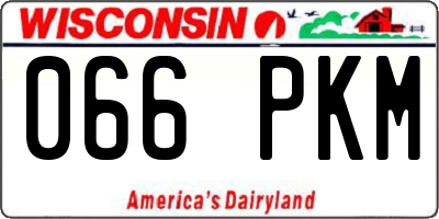 WI license plate 066PKM