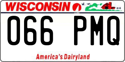 WI license plate 066PMQ