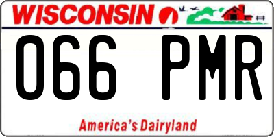 WI license plate 066PMR