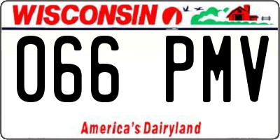 WI license plate 066PMV