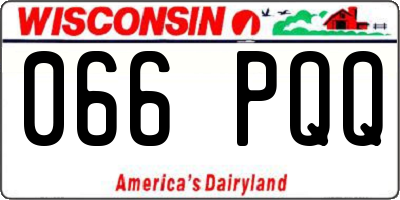 WI license plate 066PQQ