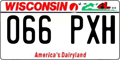 WI license plate 066PXH