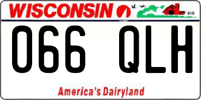 WI license plate 066QLH