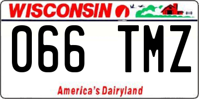 WI license plate 066TMZ