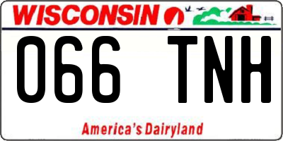 WI license plate 066TNH