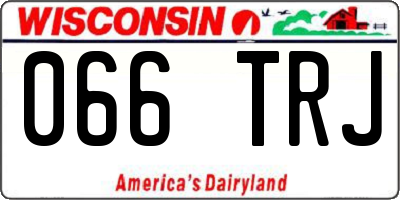 WI license plate 066TRJ