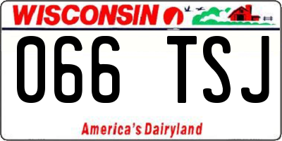 WI license plate 066TSJ